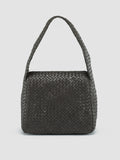 OC CLASS 062 Woven - Grey Leather Shoulder Bag