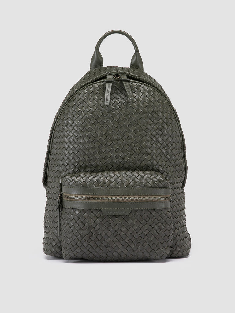 OC CLASS 069 - Green Leather Backpack