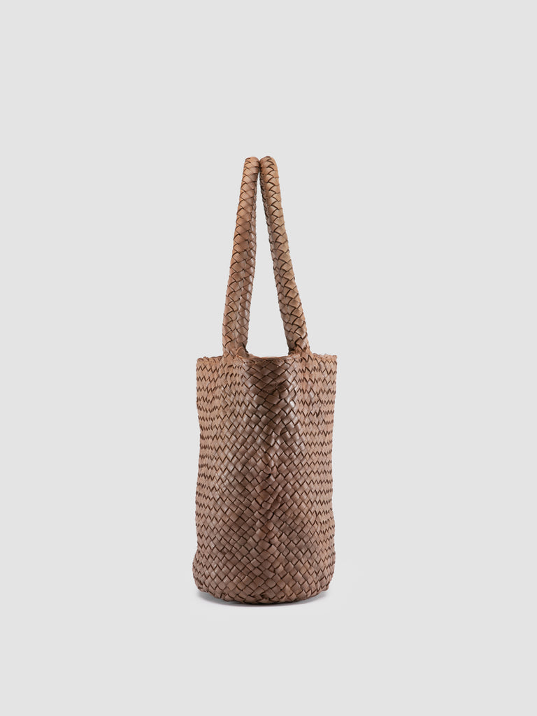 OC CLASS 072 - Brown Leather Shoulder Bag