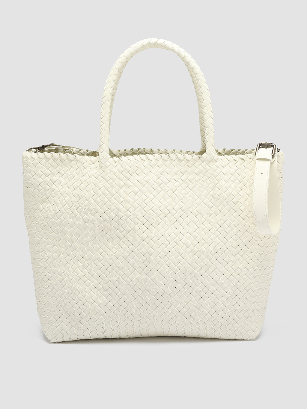 OC CLASS 35 - White Leather Shoulder Bag