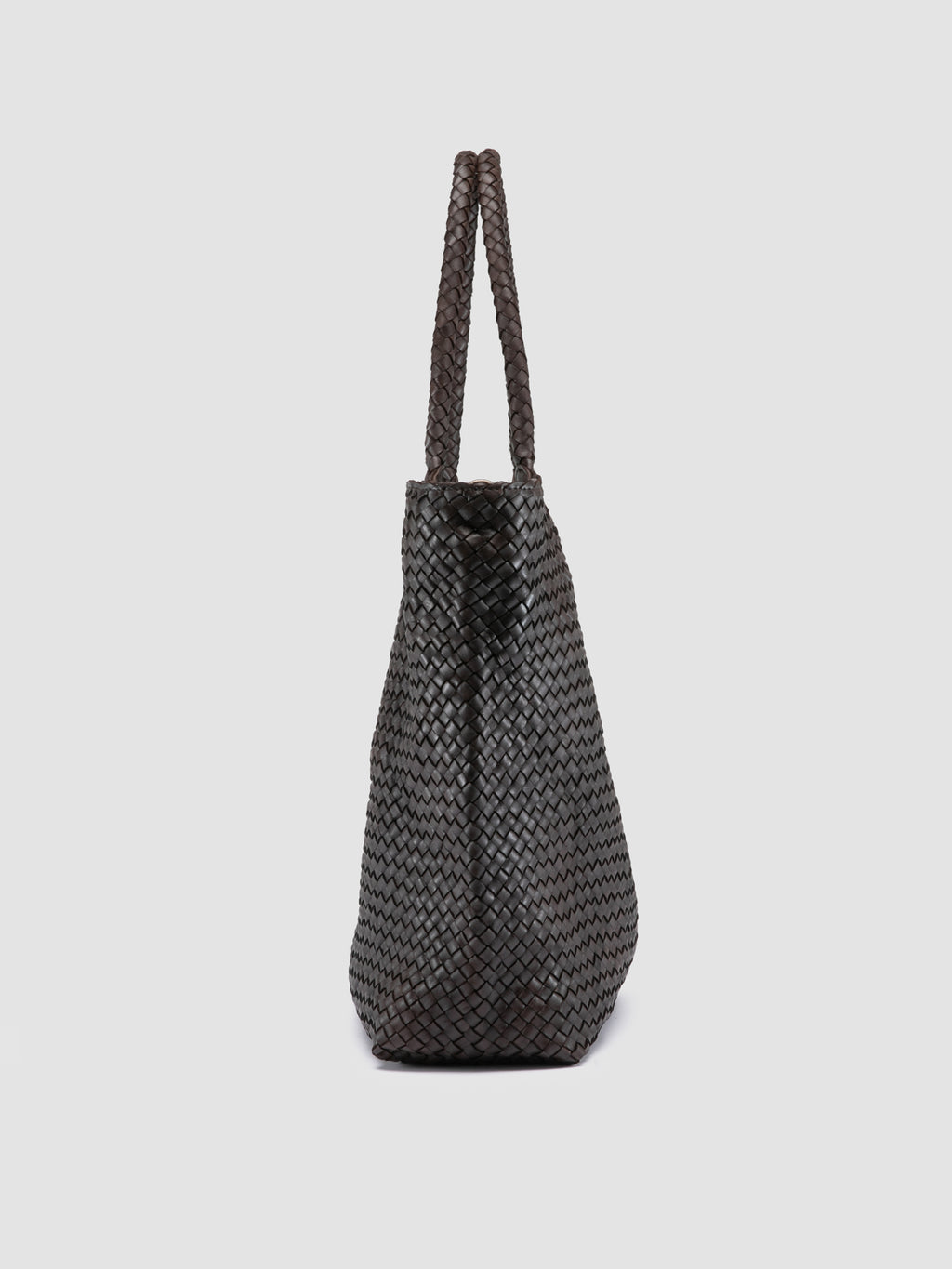 OC CLASS 35 Woven - Brown Leather Tote Bag Officine Creative - 3