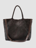 OC CLASS 35 Woven - Brown Leather Tote Bag Officine Creative - 4