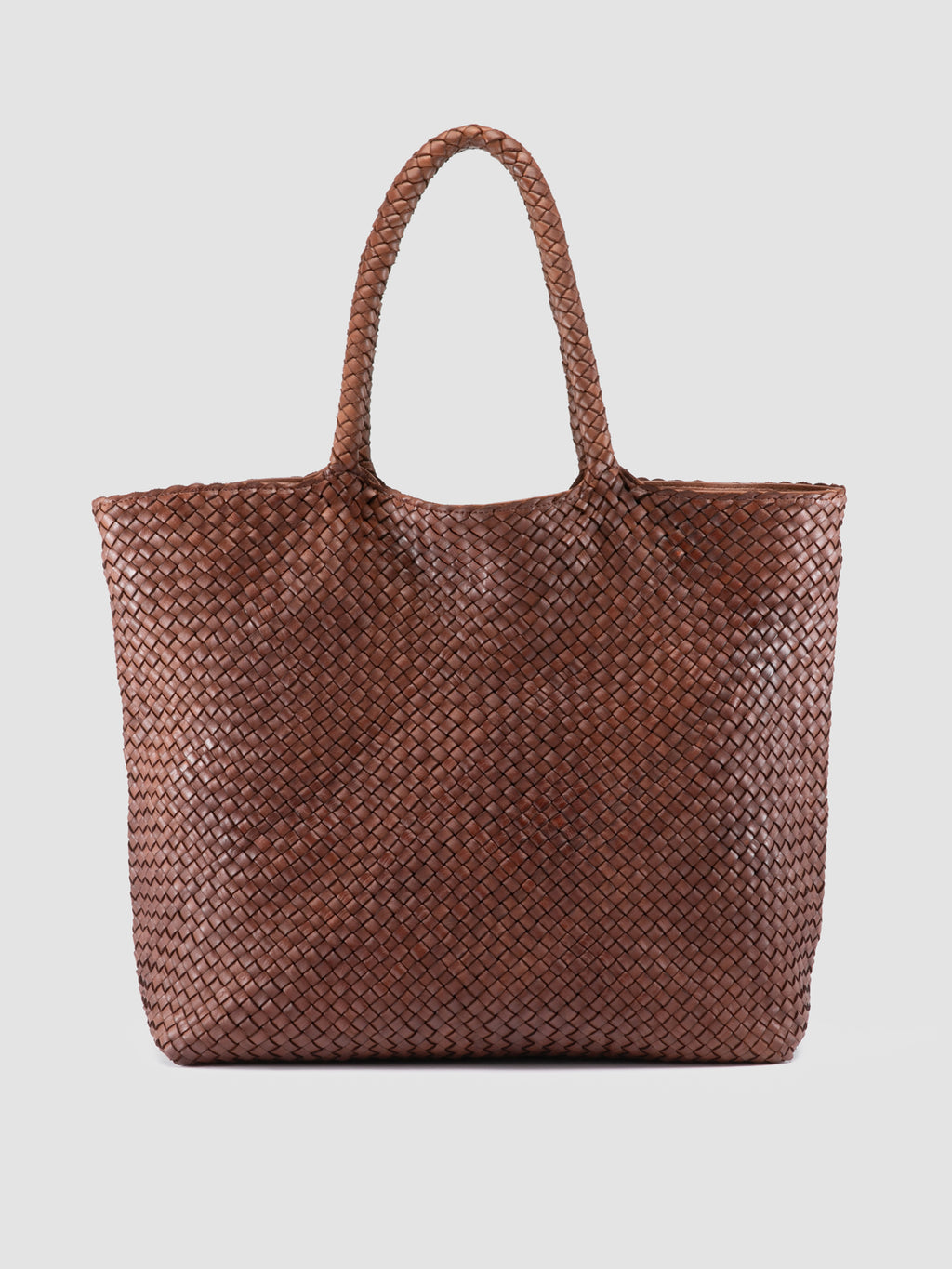 OC CLASS 35 Woven - Brown Leather Tote Bag Officine Creative - 1