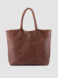 OC CLASS 35 Woven - Brown Leather Tote Bag Officine Creative - 1