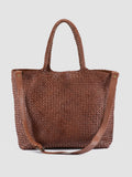 OC CLASS 35 Woven - Brown Leather Tote Bag Officine Creative - 4