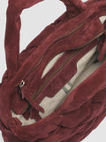 OC CLASS 48 Massive - Burgundy Suede Handbag