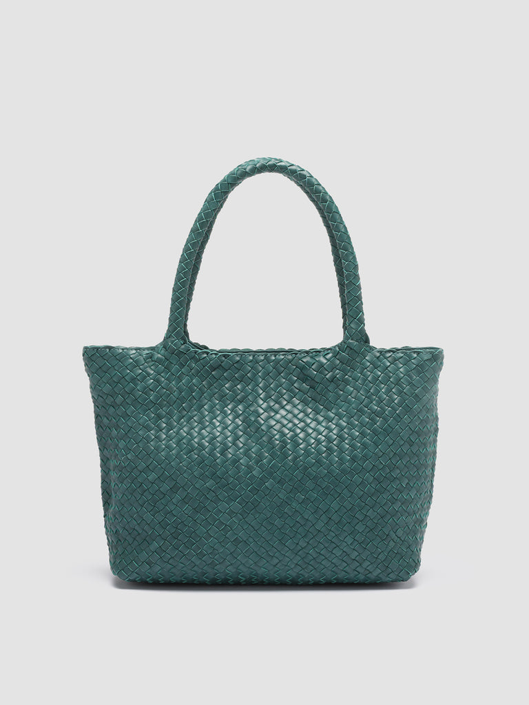 OC CLASS 48 - Green Leather tote bag