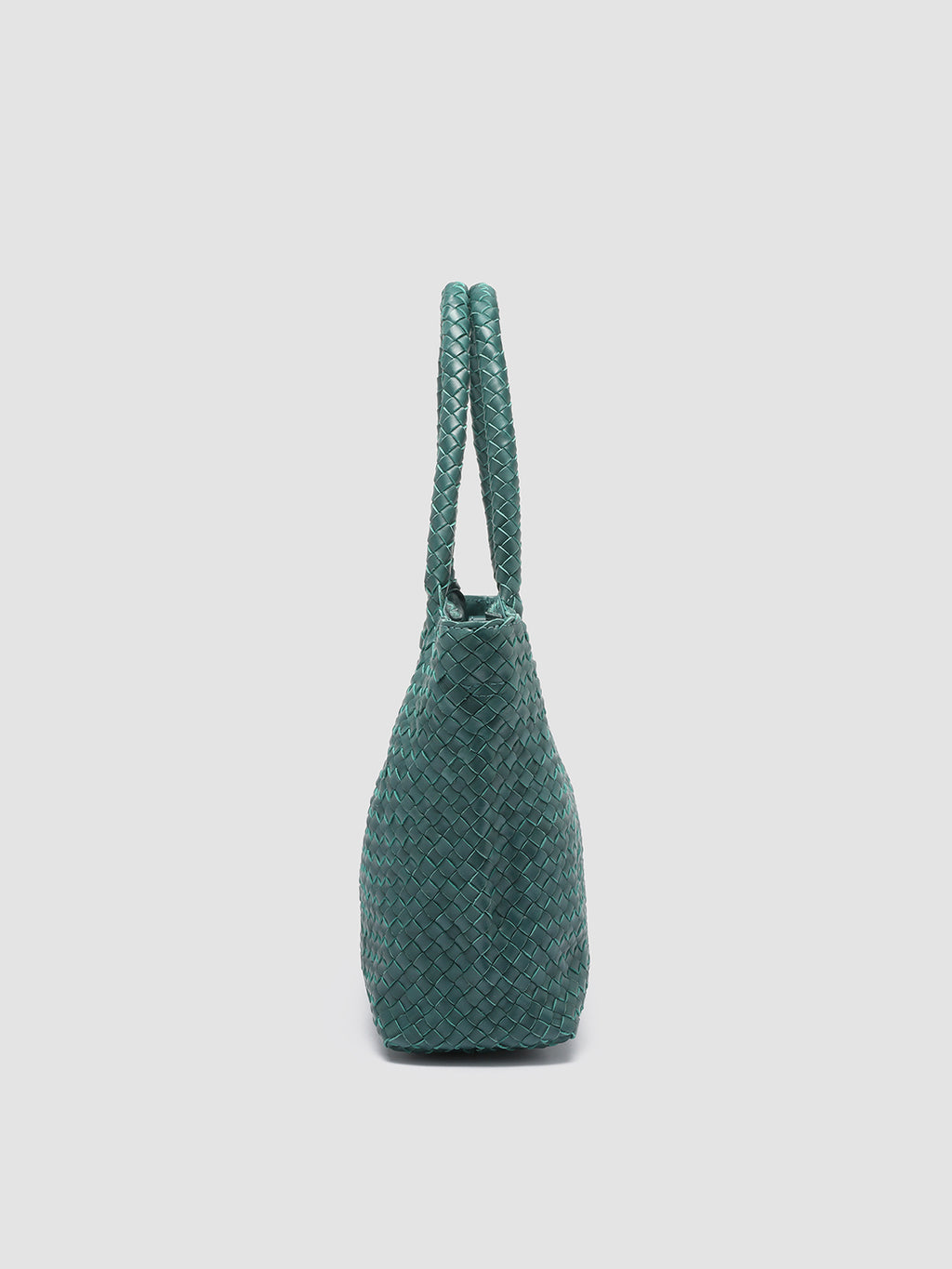 OC CLASS 48 - Green Leather tote bag