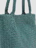 OC CLASS 48 - Green Leather tote bag