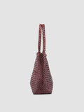 OC CLASS 48 - Burgundy Woven Leather tote bag