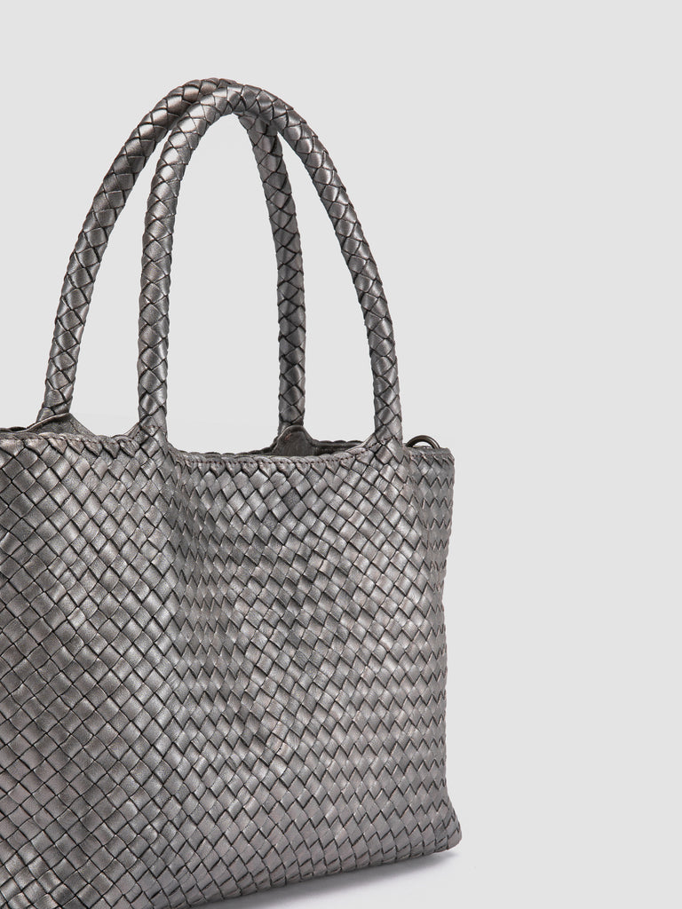 OC CLASS 48 - Grey Leather tote bag