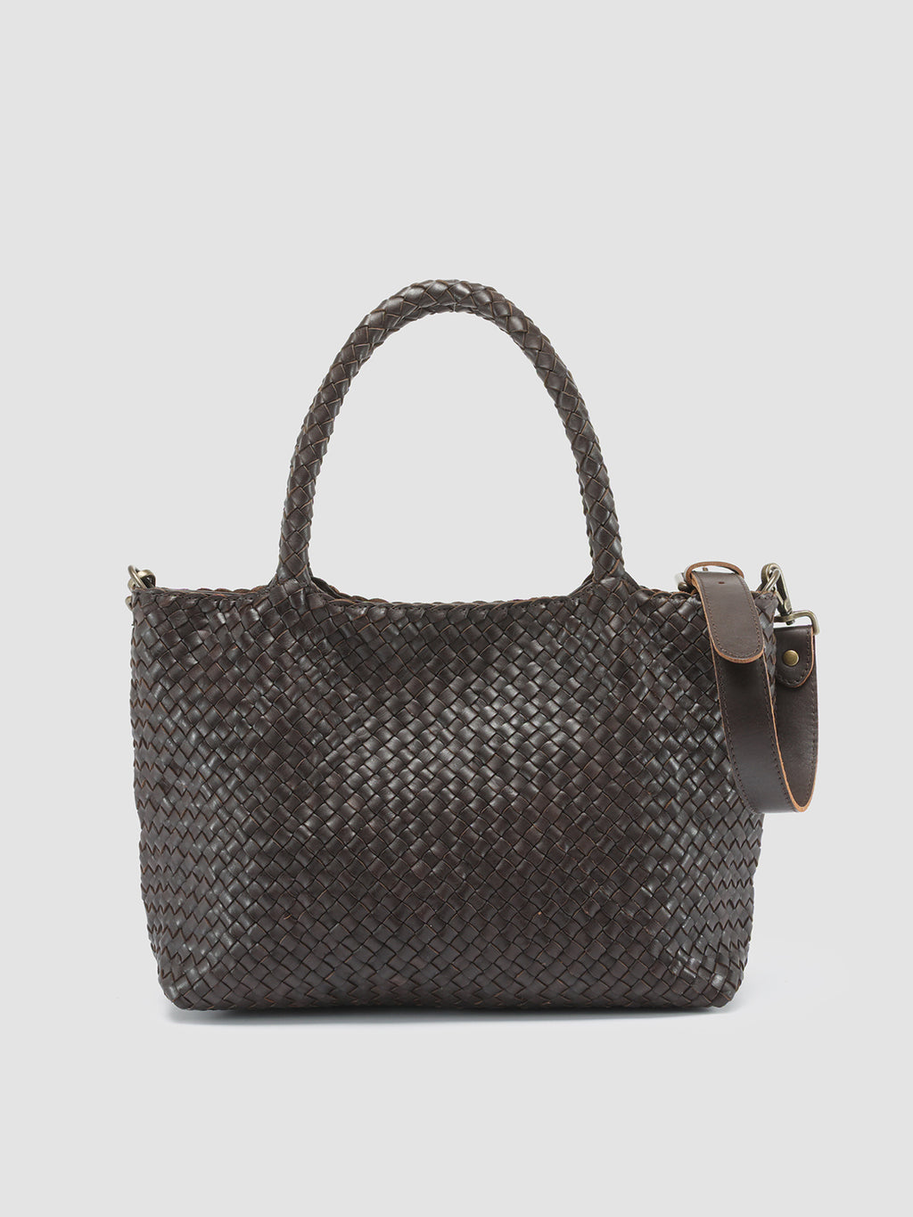 OC CLASS 48 - Brown Woven Leather tote bag Officine Creative - 3