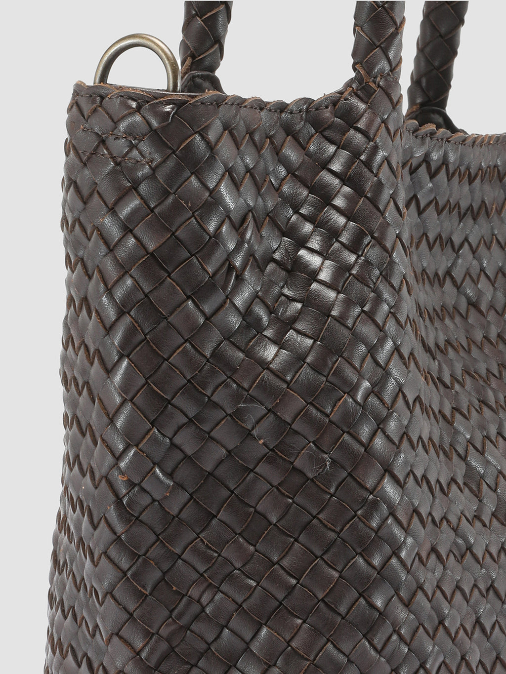 OC CLASS 48 - Brown Woven Leather tote bag Officine Creative - 2