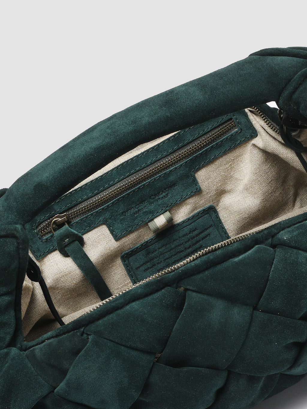 OC CLASS 49 Massive - Green Leather Hobo Bag