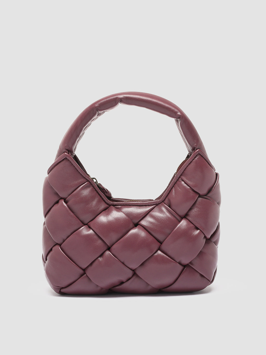 OC CLASS 50 Massive - Burgundy Leather Hobo Bag