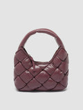 OC CLASS 50 Massive - Burgundy Leather Hobo Bag