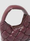 OC CLASS 50 Massive - Burgundy Leather Hobo Bag