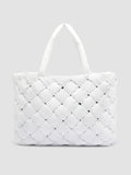 OC CLASS 511 Massive - White Leather Handle Bag