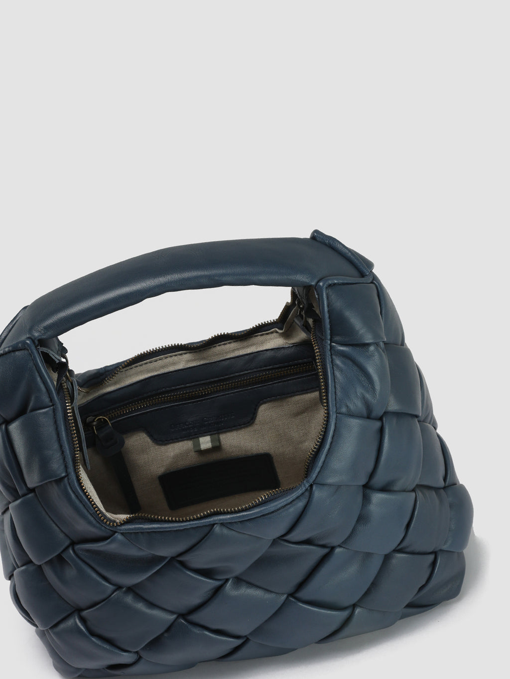 OC CLASS 52 Massive - Blue Leather Handle Bag