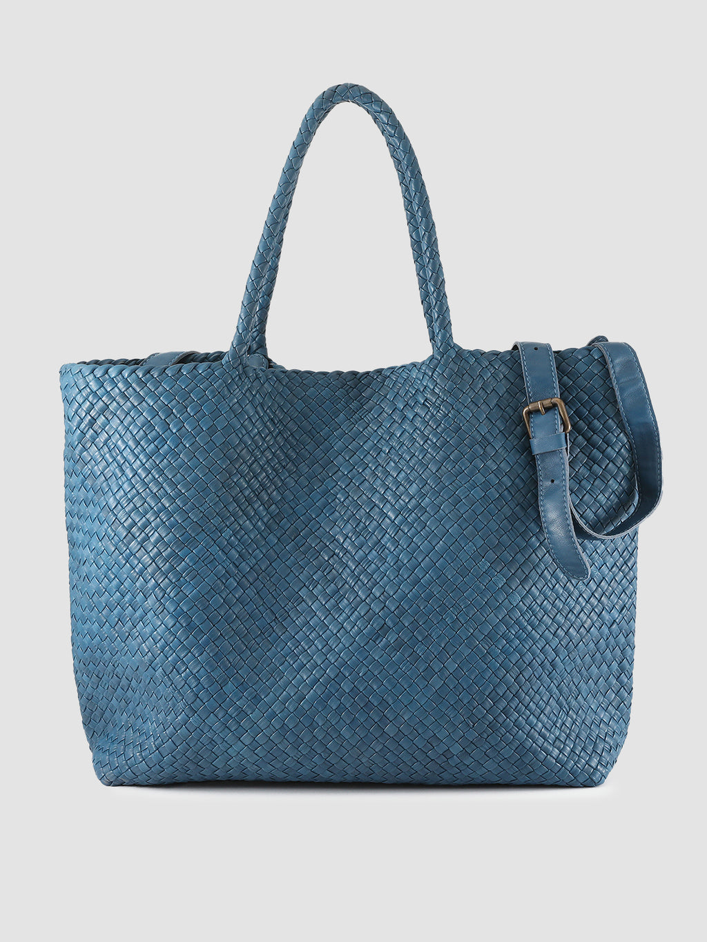 OC CLASS 35 - Blue Leather Shoulder Bag