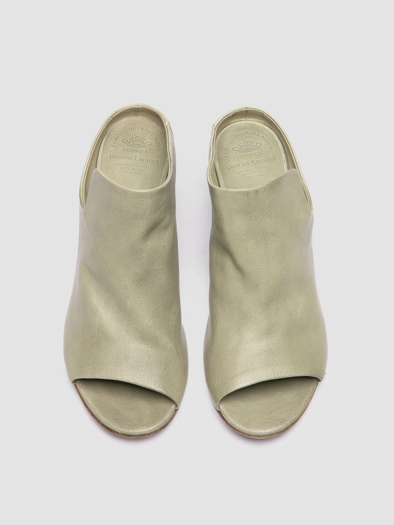 ADELE 003 - Taupe Leather Slide Sandals