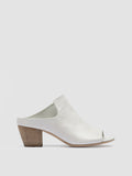 ADELE 003 - White Leather Slide Sandals