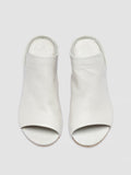 ADELE 003 - White Leather Slide Sandals