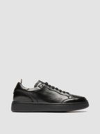 THE ANSWER 101 - Black Leather Low Top Sneakers