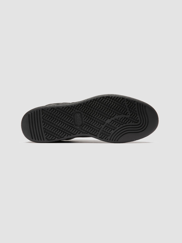 THE ANSWER 101 - Black Leather Low Top Sneakers