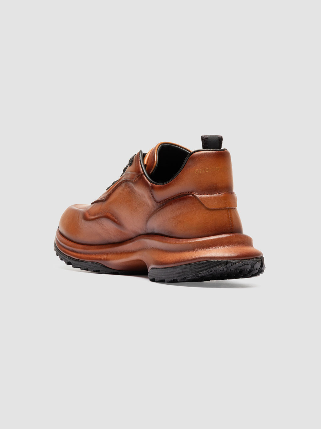 AXIS 101 - Brown Leather Low Top Sneakers - image 4,side view