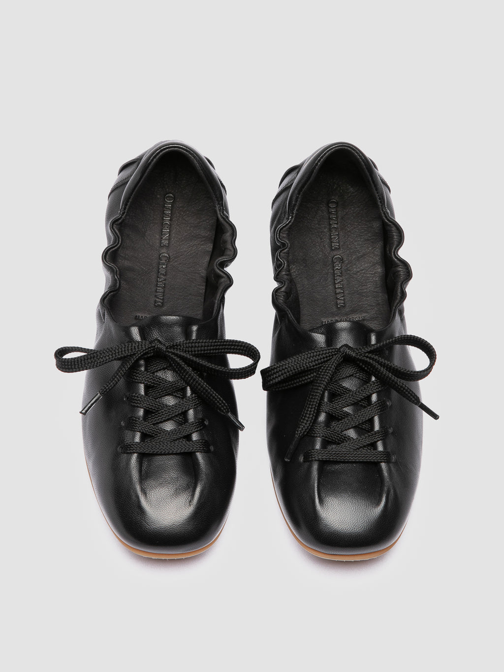 BALLET 101 - Schwarze Sneakers aus Leder - image 2,side view