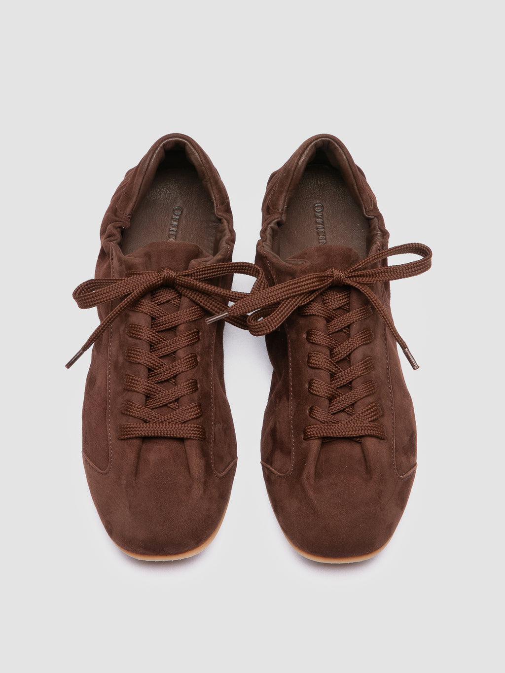 BALLET 102 - Brown Suede Low Top Sneakers - image 2,side view