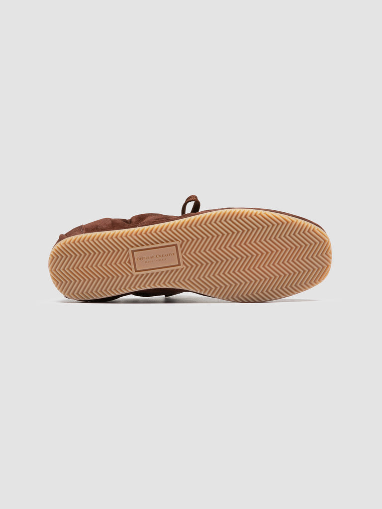 BALLET 102 - Brown Suede Low Top Sneakers