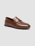 BLAIR DD 001 - Brown Leather Penny Loafers - thumb image 3,side view