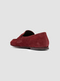 BLAIR DD 002_W - Burgundy Suede Penny Loafers - thumb image 4,side view