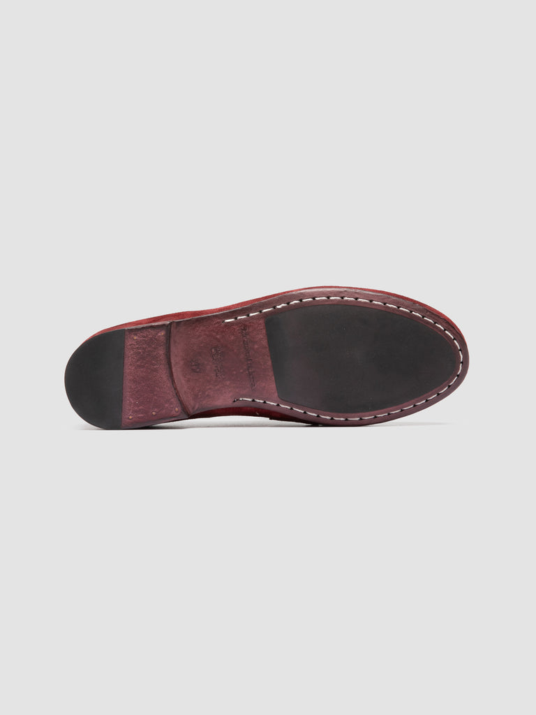 BLAIR DD/002_W - Burgundy Suede Penny Loafers