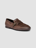 BLAIR DD 003_W - Brown Suede Penny Loafers - thumb image 3,side view