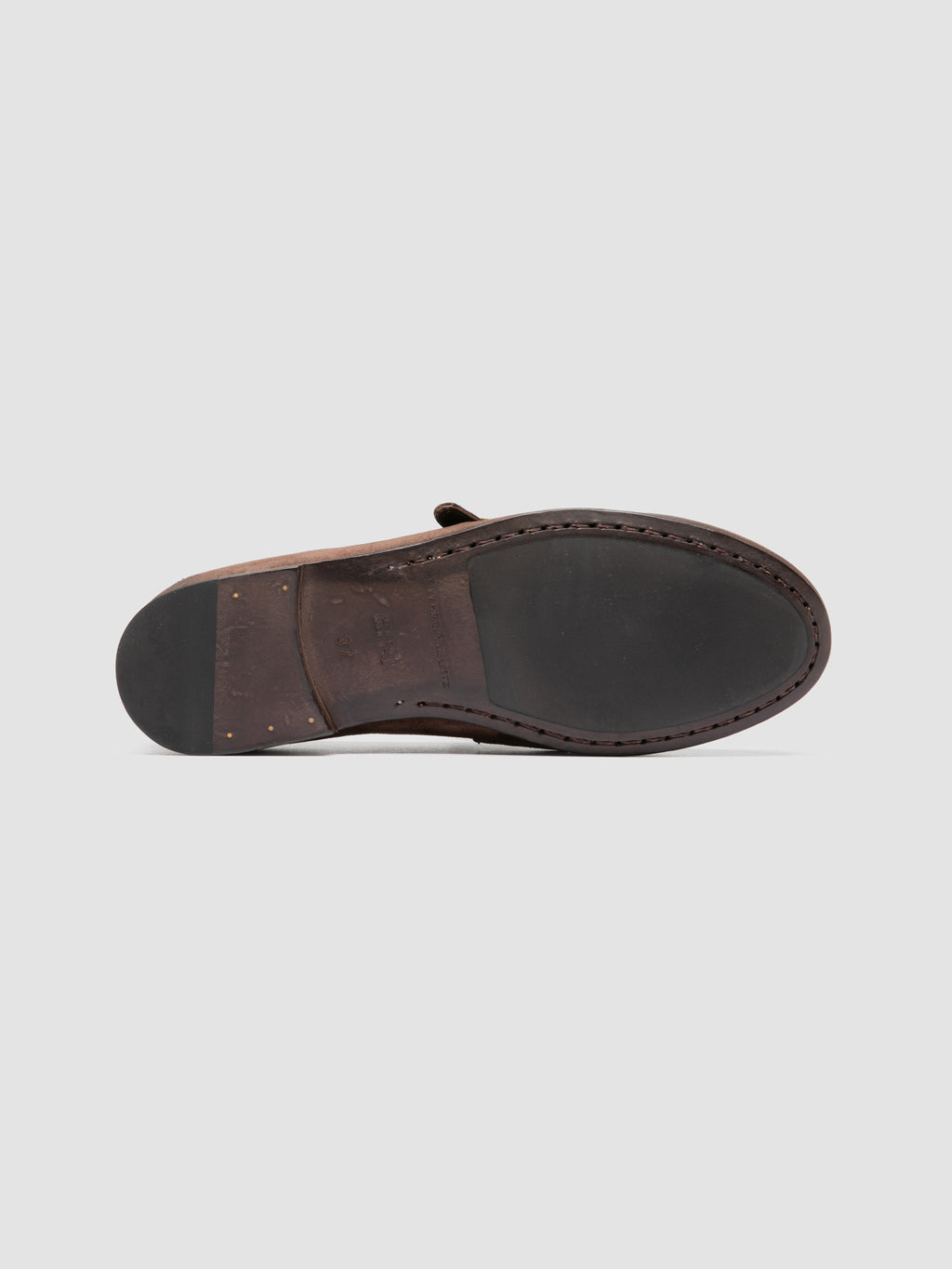 BLAIR DD 003_W - Brown Suede Penny Loafers - image 5,side view