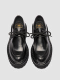 BLOSSOM 001 - Schwarze Derby-Schuhe aus Leder - thumb image 2,side view