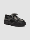 BLOSSOM 001 - Schwarze Derby-Schuhe aus Leder - thumb image 3,side view