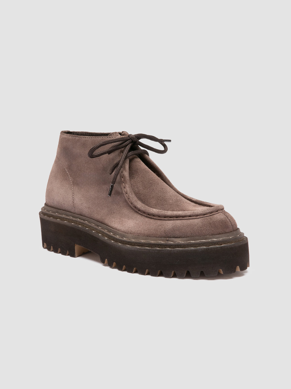 BLOSSOM 002 - Taupe Suede Chukka Boots - image 3,side view
