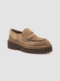 BLOSSOM 015 - Braune Penny-Loafers aus Wildleder - thumb image 3,side view
