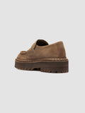 BLOSSOM 015 - Braune Penny-Loafers aus Wildleder - thumb image 4,side view