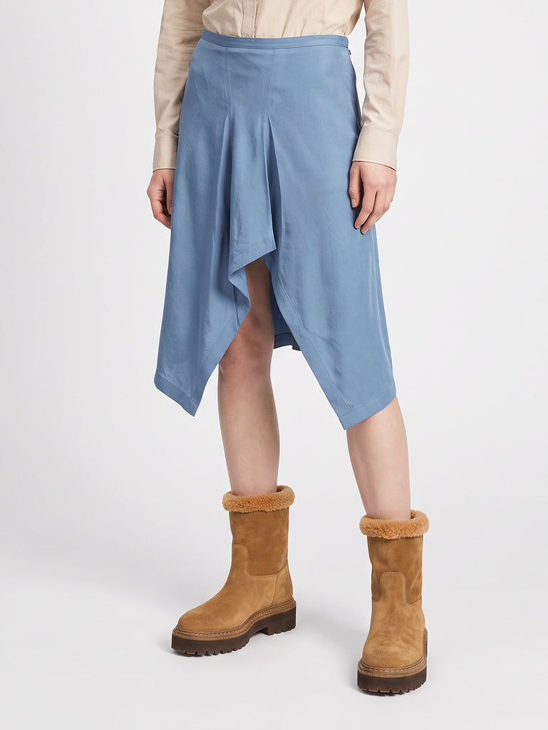 BLOSSOM 025 - Braune Wildlederstiefel zum Hineinschlüpfen