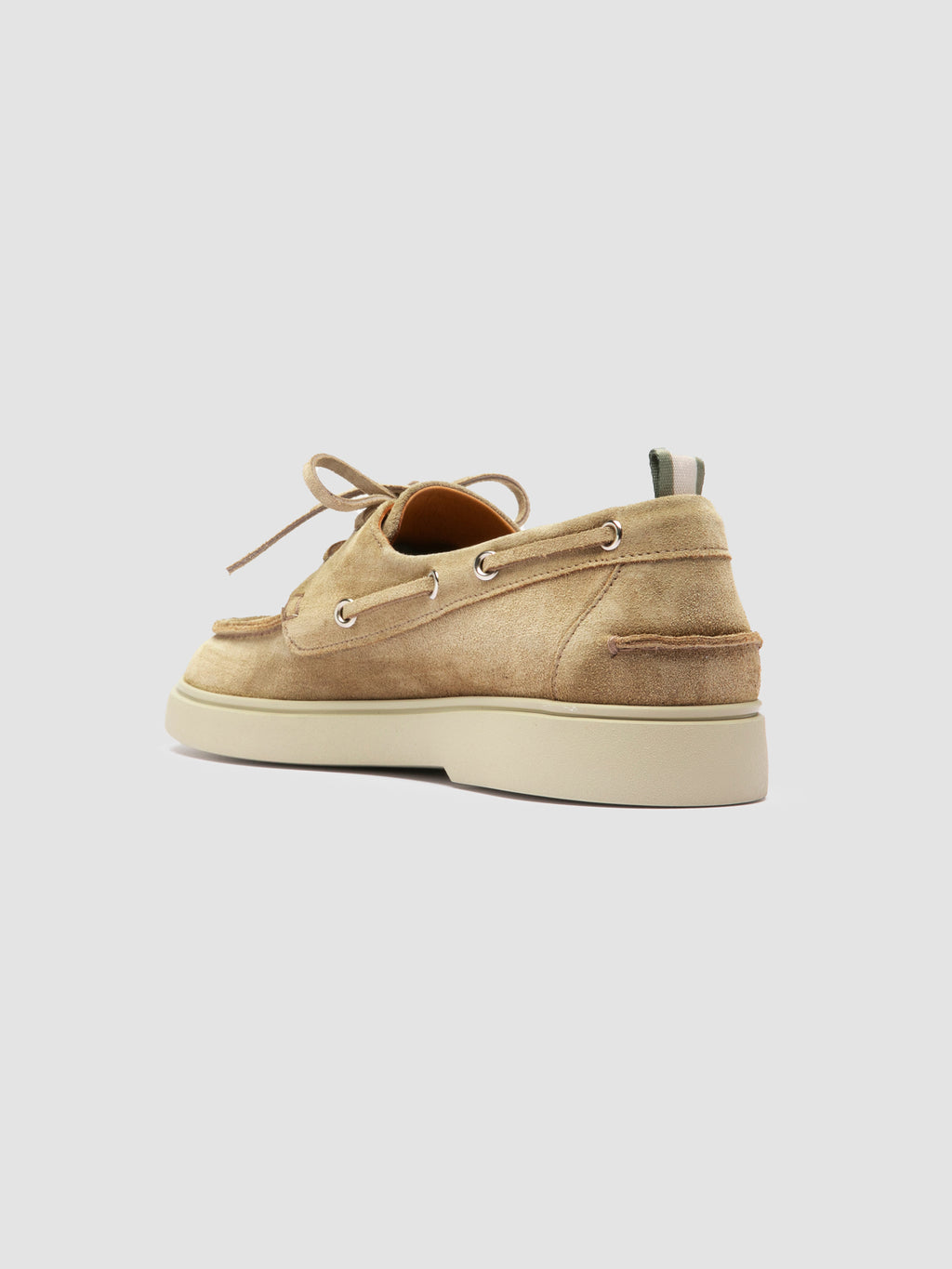 BONES 110 - Ivory Suede Boat Shoes - image 4,side view