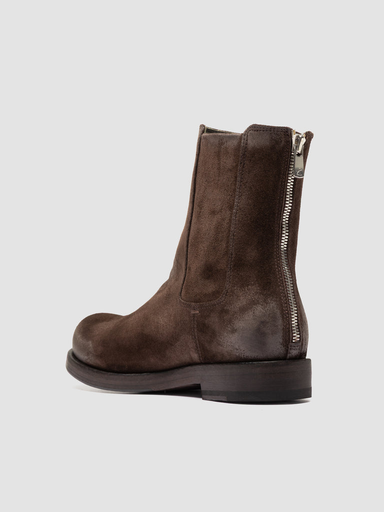 BULLA DD 304 - Brown Suede Zipped Boots
