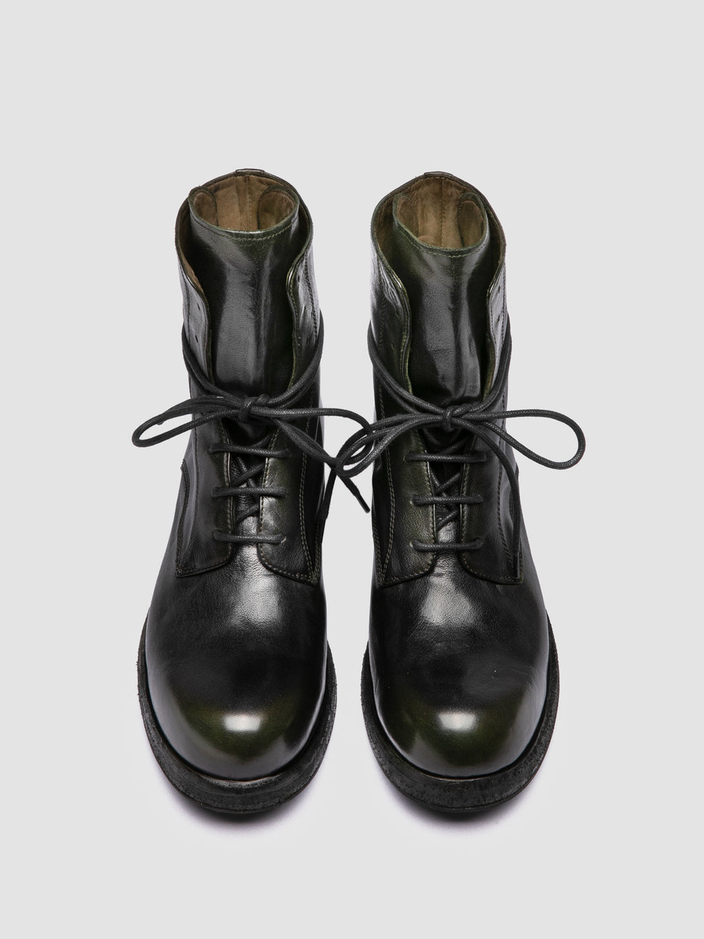 BULLA DD 314 - Black Leather Lace Up Boots - image 2,side view