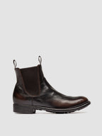 CALIXTE 004 - Braune Chelsea-Stiefel aus Leder