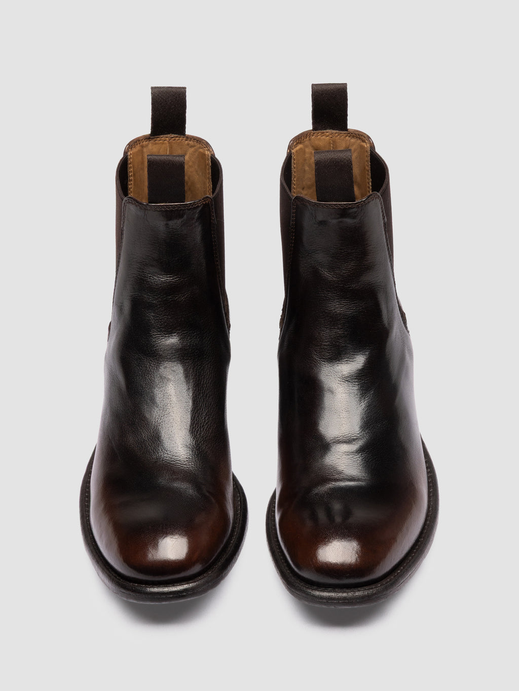 CALIXTE 004 - Stivaletti Chelsea in pelle marrone - image 2,side view