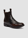 CALIXTE 004 - Stivaletti Chelsea in pelle marrone - thumb image 3,side view